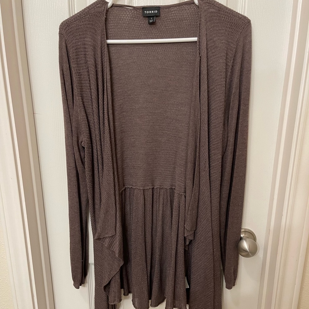 TORRID Open Cardigan